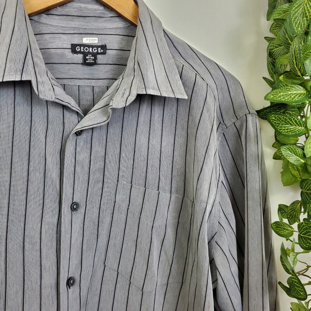 George men's oversized striped shirt dress - Picture 13 of 16